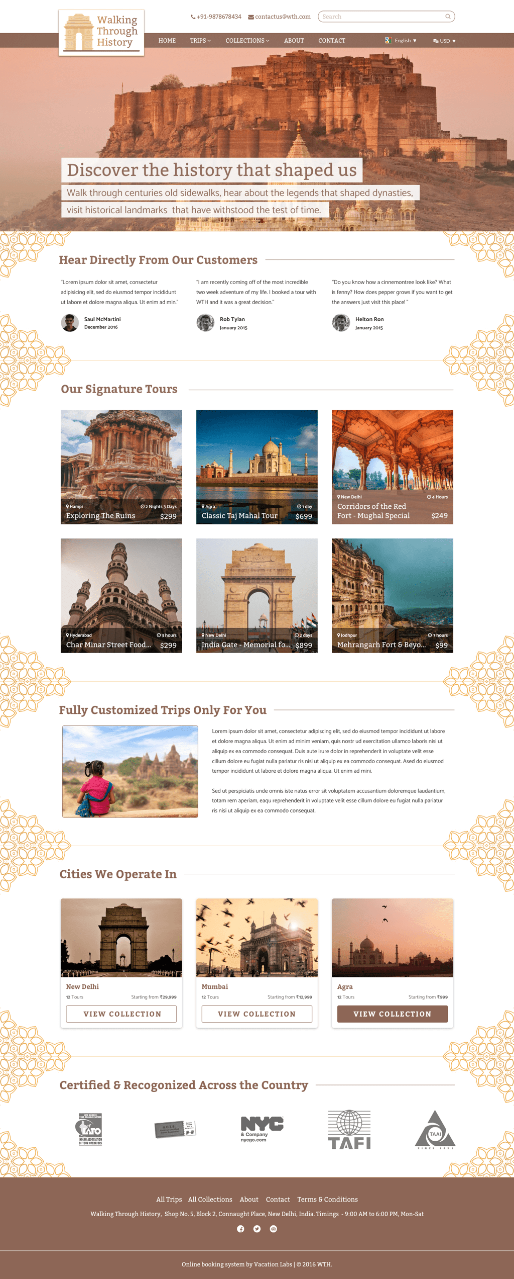 Travel site Templates Vacation Labs