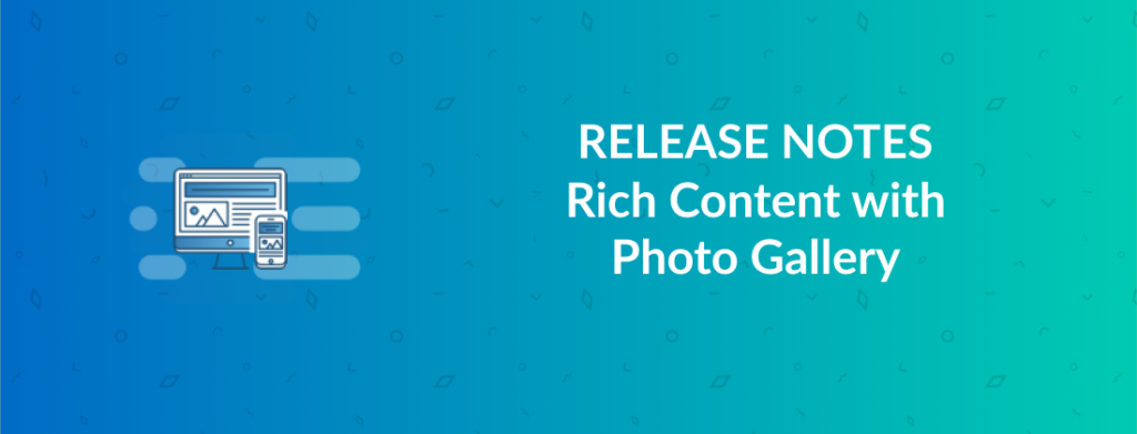 New website section: Rich Content with Photo Gallery