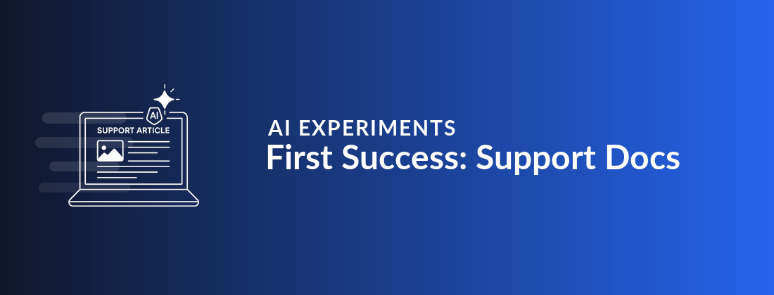 AI experiments: Help center support articles