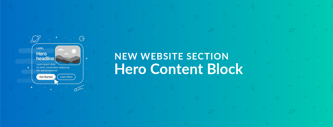 Add a Hero Content Block to your website pages